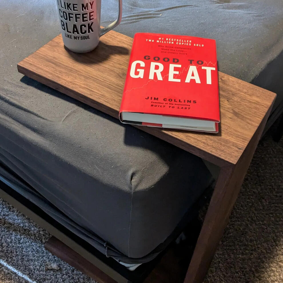 Walnut Book rest/ end table