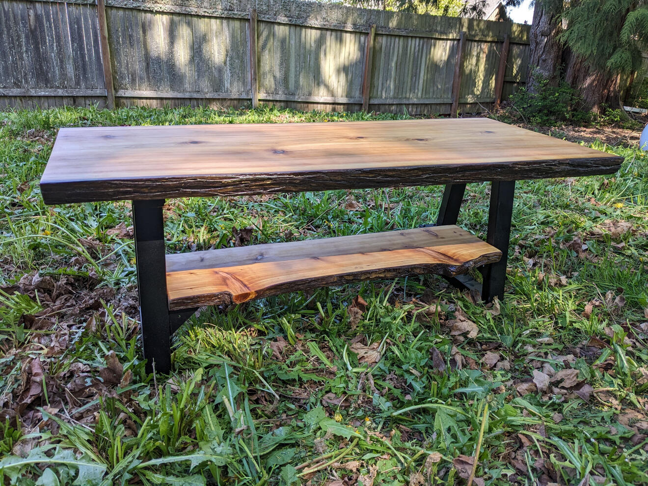 Cedar Bench w/shoe rack